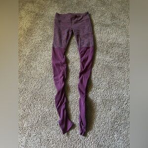 ALO Yoga Purple women’s goddess ribbed leggings size small